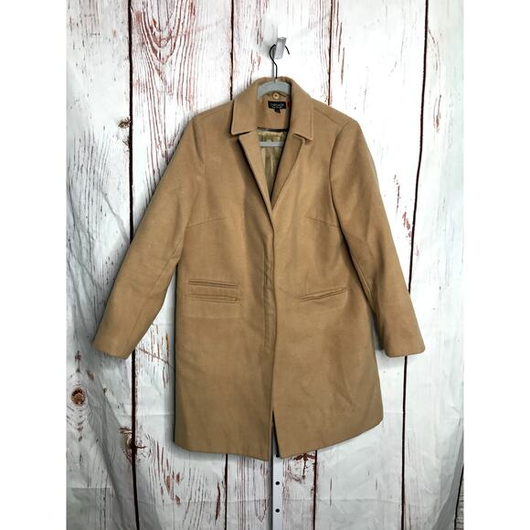 topshop camel zip up jacket - Picture 1 of 4